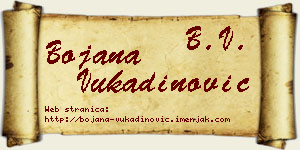 Bojana Vukadinović vizit kartica